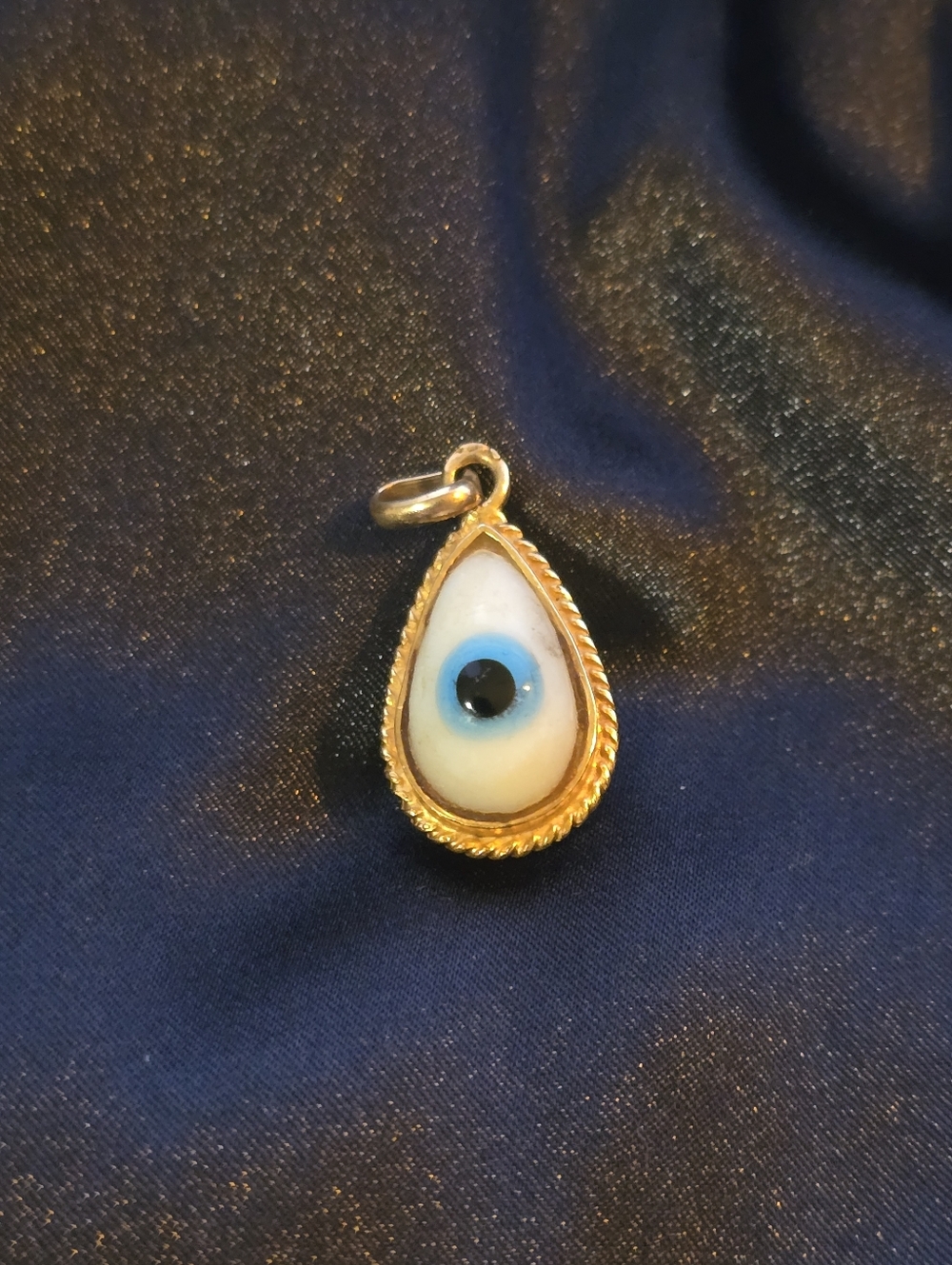 Antique 14k Gold Evil Eye Pendant